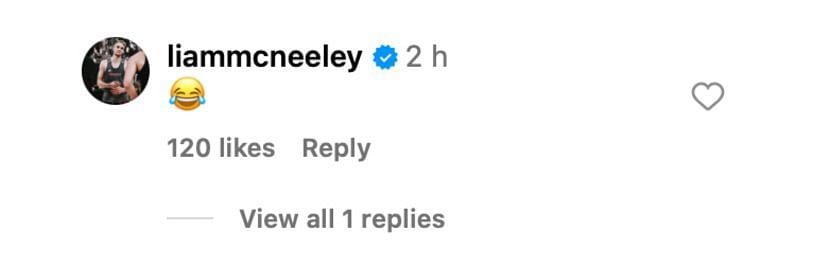 Liam McNeeley reacts as Cooper Flagg shares his red flags hours ahead of the 2025 NBA Draft - Image source: Instagram/nba